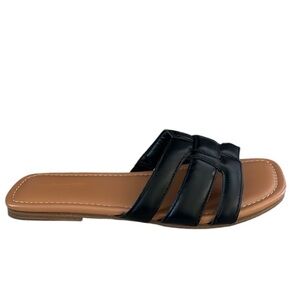 Black Women's Slide Sandals